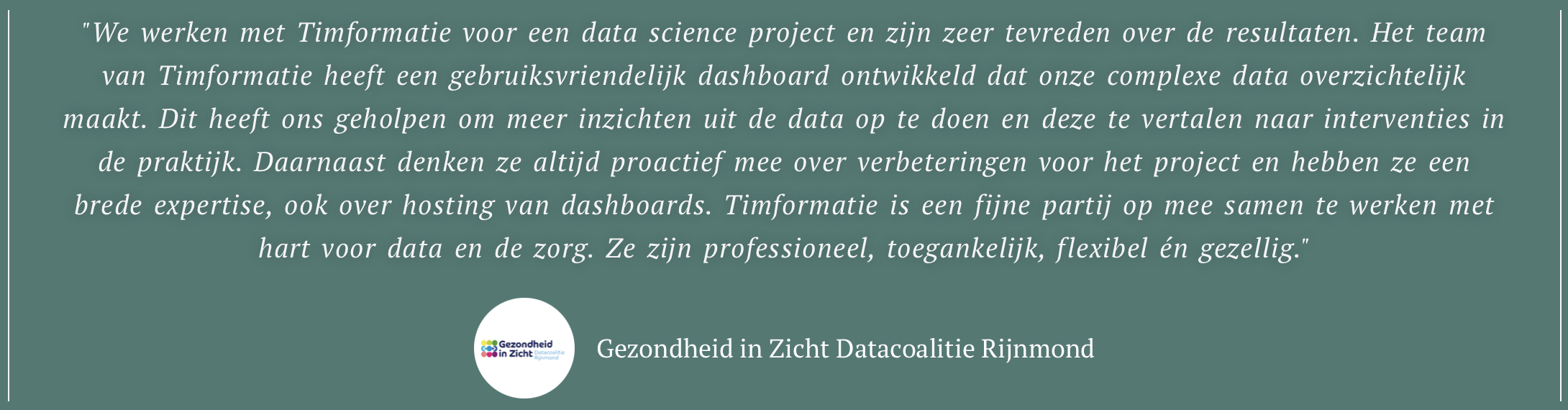 Recensie Gezondheid in Zicht Datacoalitie Rijnmond